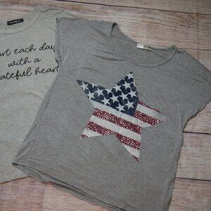 USA Flag Graphic Tee